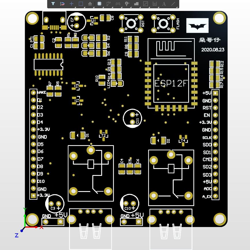 PCB 3D效果图